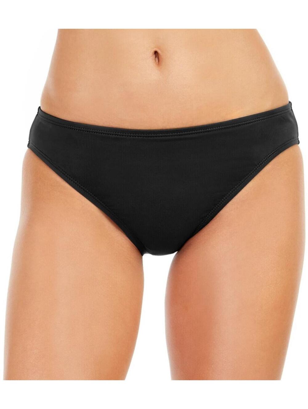 LA BLANCA black bikini bottoms sz 10